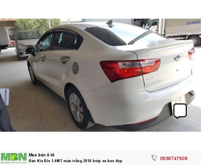 Bán Kia Rio 1.4MT màu trắng 2016 bstp xe bao đẹp