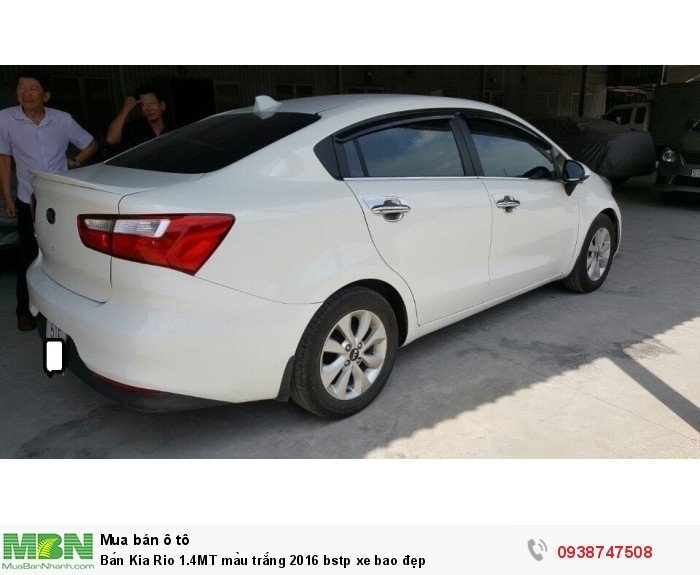 Bán Kia Rio 1.4MT màu trắng 2016 bstp xe bao đẹp