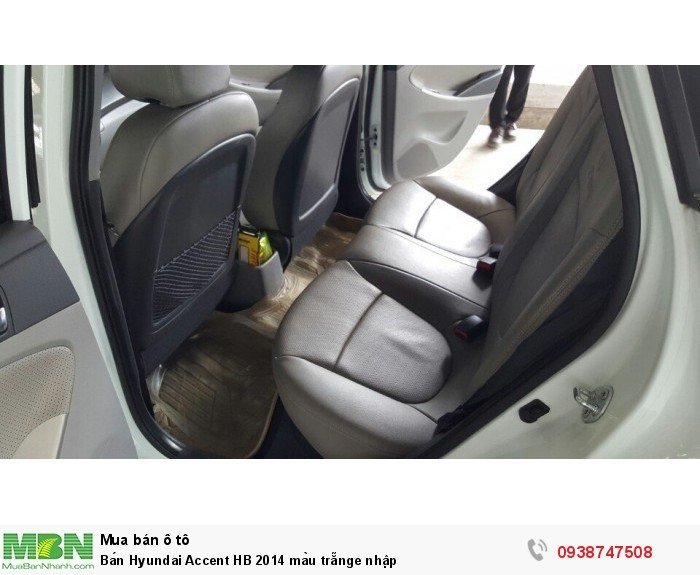 Bán Hyundai Accent HB 2014 màu trẵnge nhập