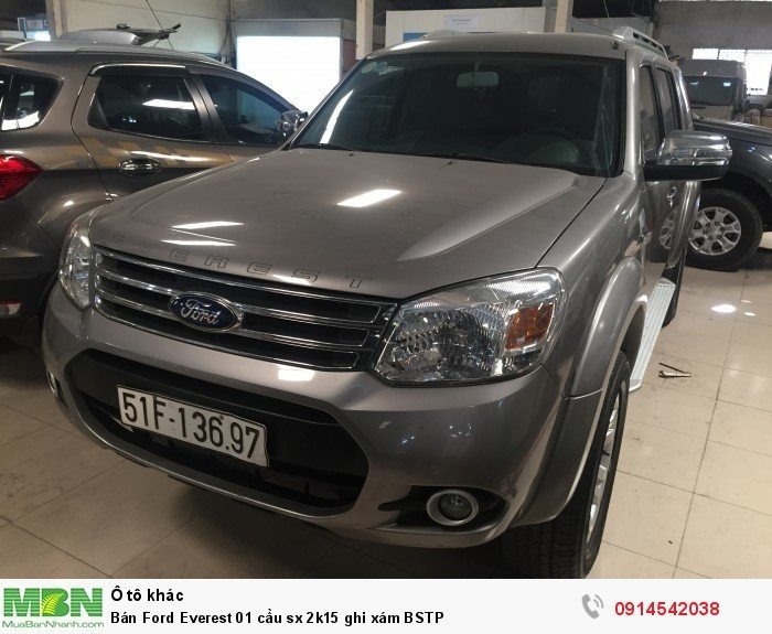 Bán Ford Everest 01 cầu sx 2k15 ghi xám BSTP