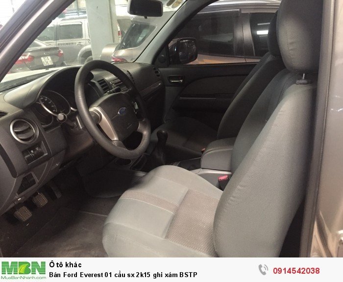 Bán Ford Everest 01 cầu sx 2k15 ghi xám BSTP