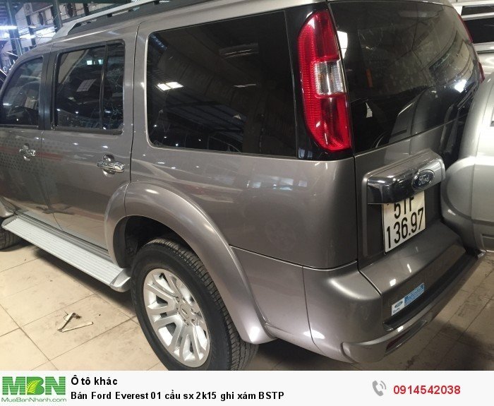 Bán Ford Everest 01 cầu sx 2k15 ghi xám BSTP