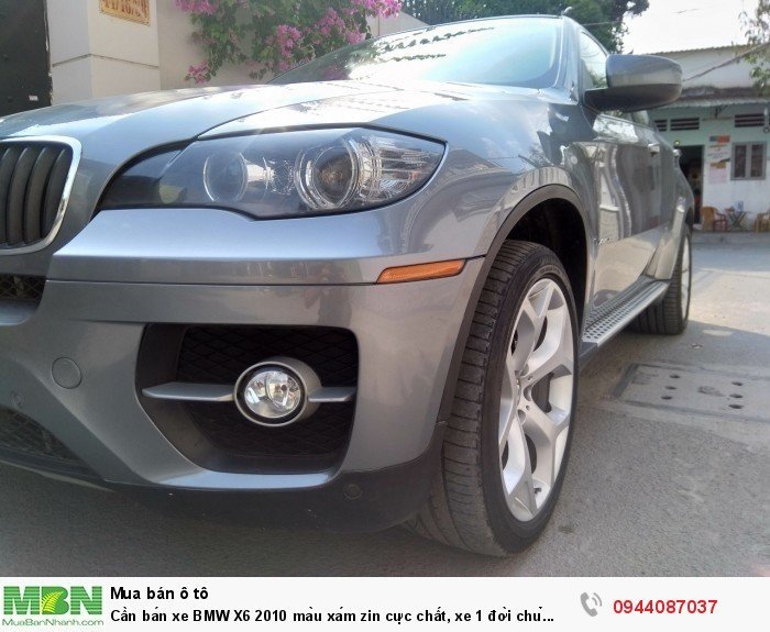 Cần bán xe BMW X6 2010 màu xám zin cực chất, xe 1 đời chủ biển tp còn 4 số vip