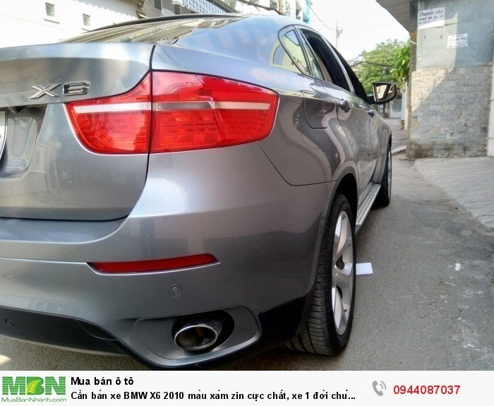 Cần bán xe BMW X6 2010 màu xám zin cực chất, xe 1 đời chủ biển tp còn 4 số vip