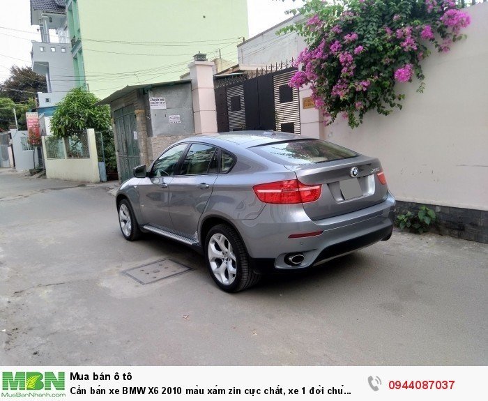 Cần bán xe BMW X6 2010 màu xám zin cực chất, xe 1 đời chủ biển tp còn 4 số vip