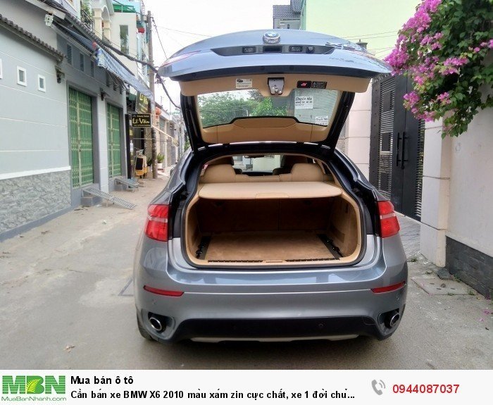Cần bán xe BMW X6 2010 màu xám zin cực chất, xe 1 đời chủ biển tp còn 4 số vip