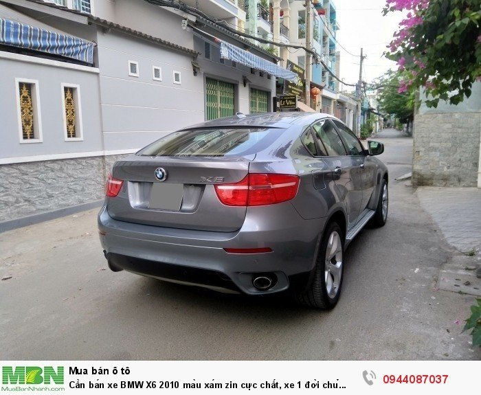 Cần bán xe BMW X6 2010 màu xám zin cực chất, xe 1 đời chủ biển tp còn 4 số vip