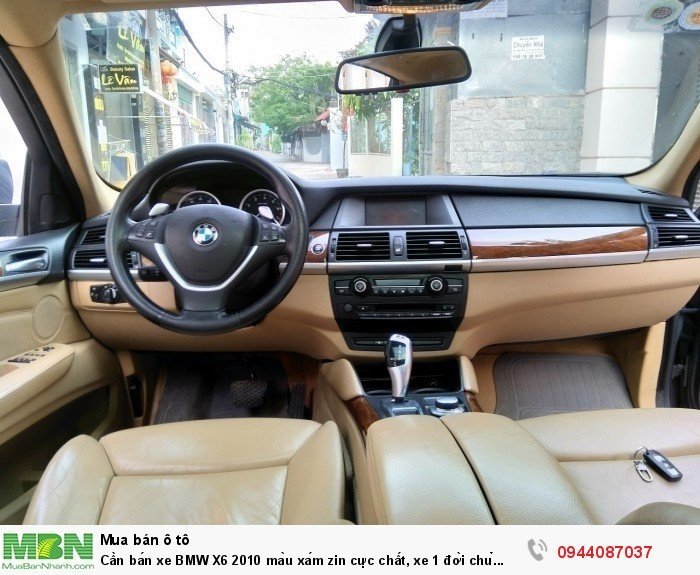 Cần bán xe BMW X6 2010 màu xám zin cực chất, xe 1 đời chủ biển tp còn 4 số vip