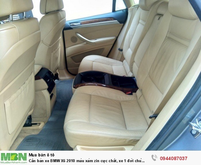 Cần bán xe BMW X6 2010 màu xám zin cực chất, xe 1 đời chủ biển tp còn 4 số vip