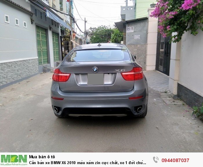 Cần bán xe BMW X6 2010 màu xám zin cực chất, xe 1 đời chủ biển tp còn 4 số vip