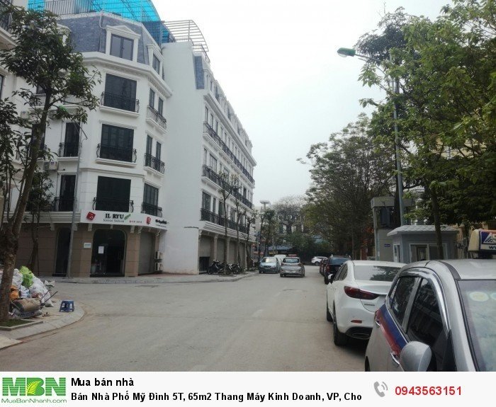 Bán Nhà Phố Mỹ Đình 5T, 65m2 Thang Máy Kinh Doanh, VP, Cho Thuê