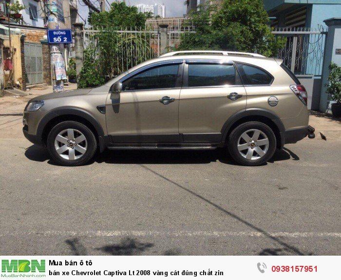 bán xe Chevrolet Captiva Lt 2008 vàng cát đúng chất zin