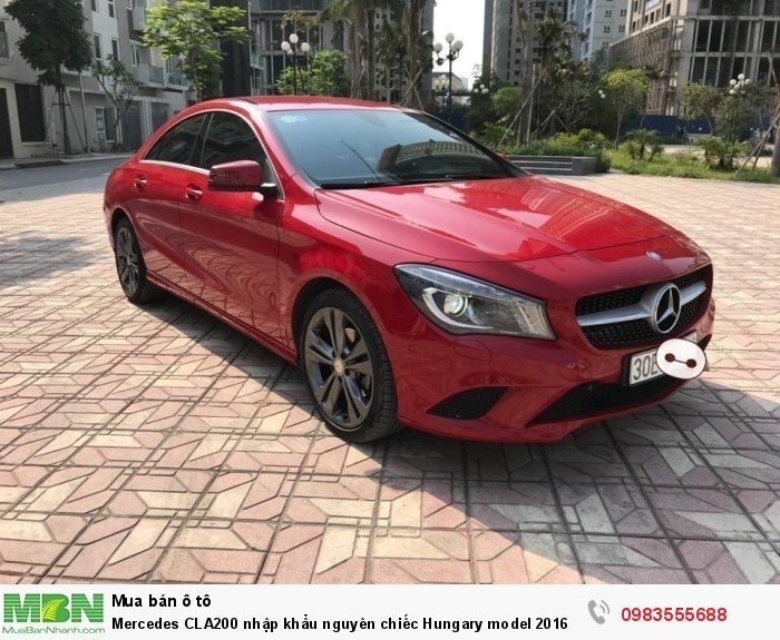 Mercedes CLA200 nhập khẩu nguyên chiếc Hungary model 2016.