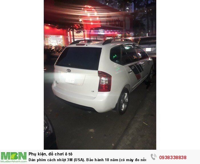 Dán phim cách nhiệt 3M (USA). Bảo hành 10 năm (có máy đo nếu khách có yêu cầu) 3