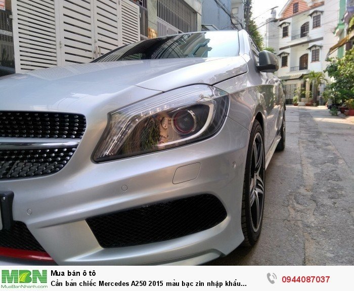 Cần bán chiếc Mercedes A250 2015 màu bạc zin nhập khẩu Đức