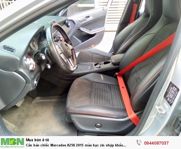 Cần bán chiếc Mercedes A250 2015 màu bạc zin nhập khẩu Đức