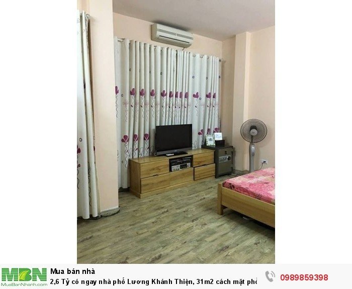 2,6 Tỷ có ngay nhà phố Lương Khánh Thiện, 31m2 cách mặt phố 10m.