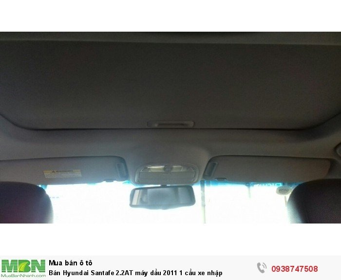 Bán Hyundai Santafe 2.2AT máy dầu 2011 1 cầu xe nhập