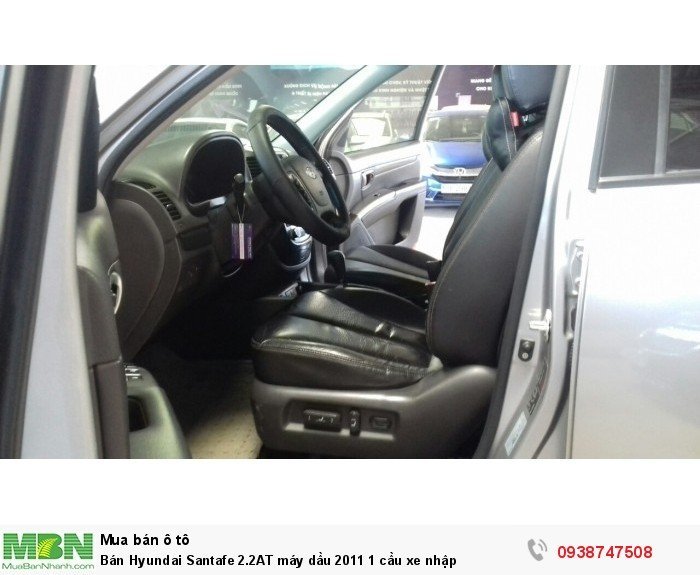 Bán Hyundai Santafe 2.2AT máy dầu 2011 1 cầu xe nhập