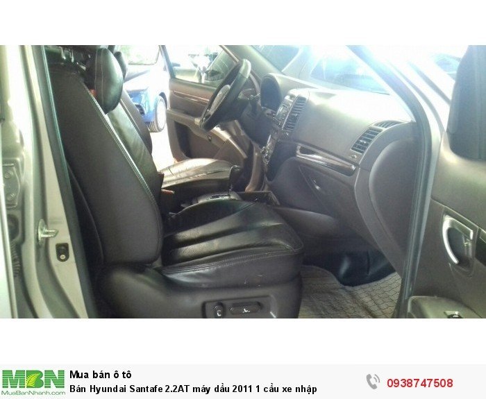 Bán Hyundai Santafe 2.2AT máy dầu 2011 1 cầu xe nhập