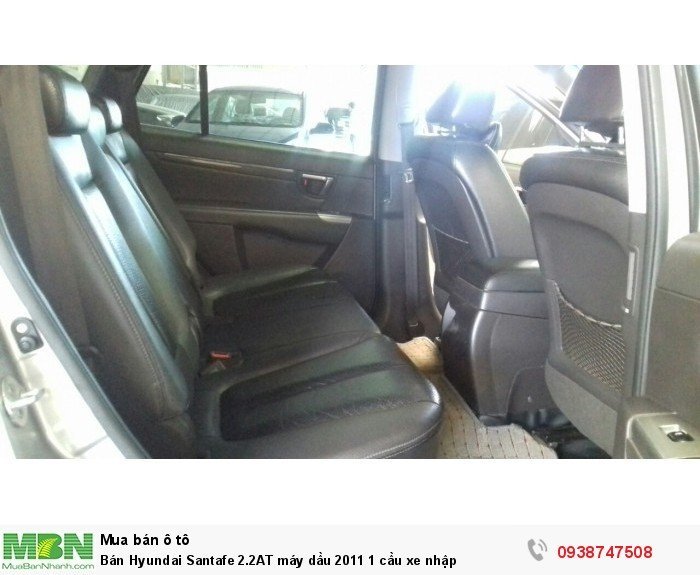 Bán Hyundai Santafe 2.2AT máy dầu 2011 1 cầu xe nhập