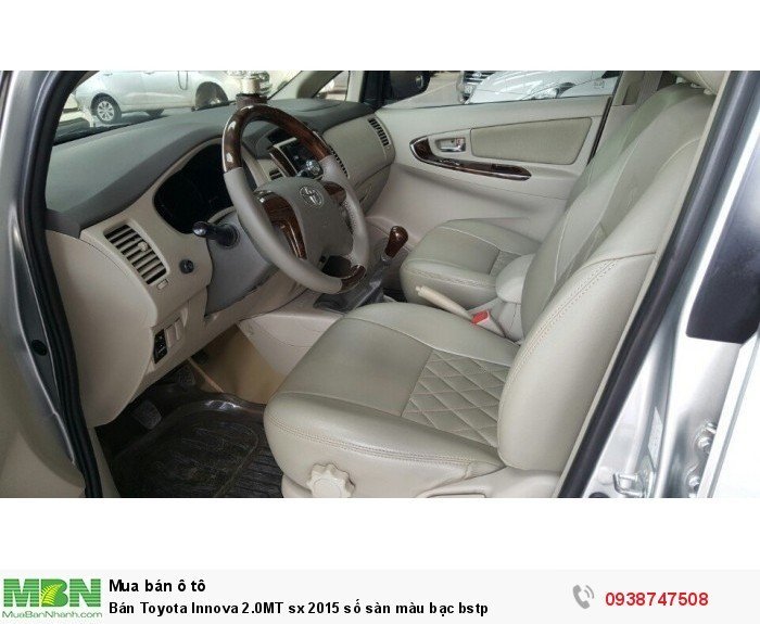 Bán Toyota Innova 2.0MT sx 2015 số sàn màu bạc bstp