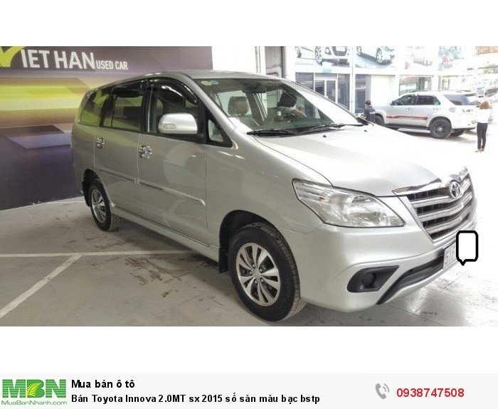 Bán Toyota Innova 2.0MT sx 2015 số sàn màu bạc bstp