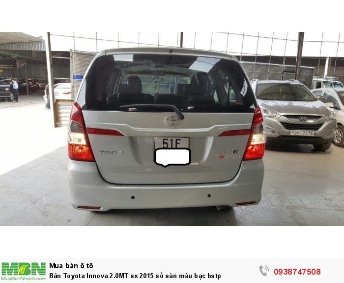 Bán Toyota Innova 2.0MT sx 2015 số sàn màu bạc bstp