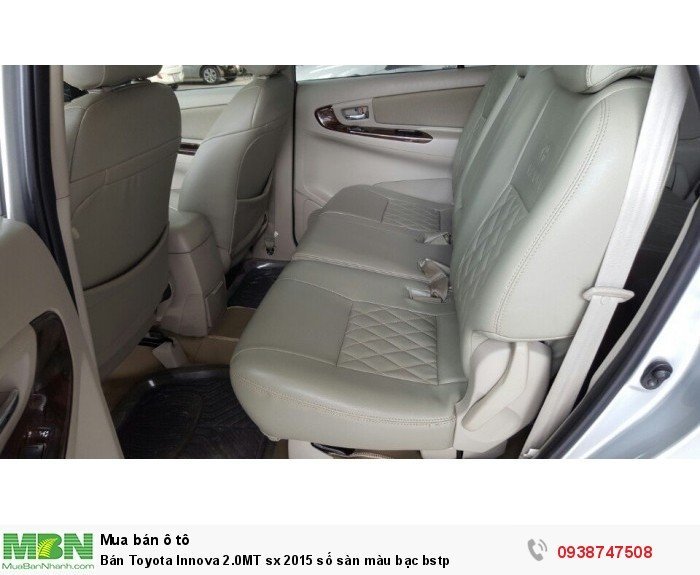 Bán Toyota Innova 2.0MT sx 2015 số sàn màu bạc bstp