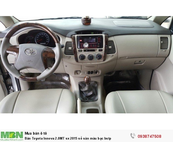 Bán Toyota Innova 2.0MT sx 2015 số sàn màu bạc bstp
