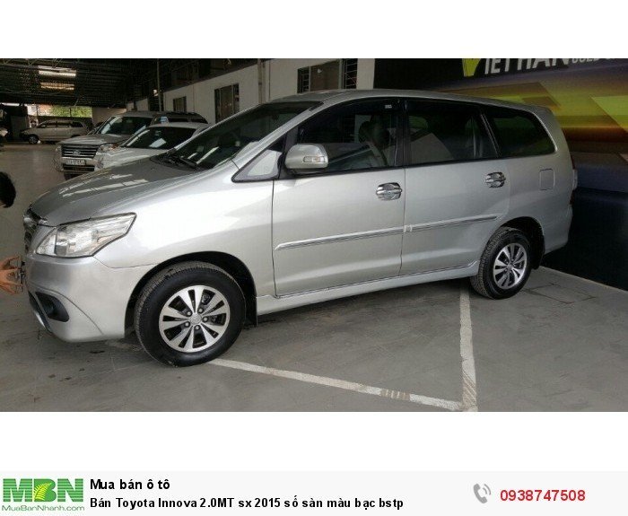 Bán Toyota Innova 2.0MT sx 2015 số sàn màu bạc bstp