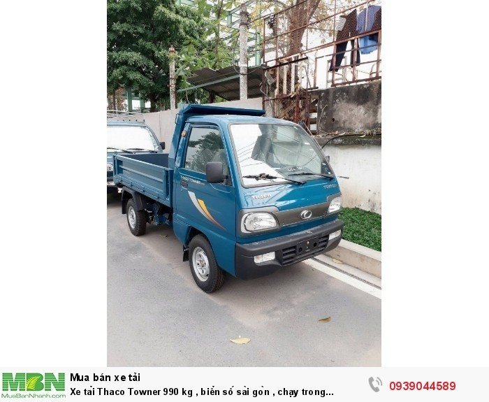 Xe tải Thaco Towner 990 kg , biển số sài gòn , chạy trong thành phố, giá tốt nhất , thùng kín , chở  phụ tùng