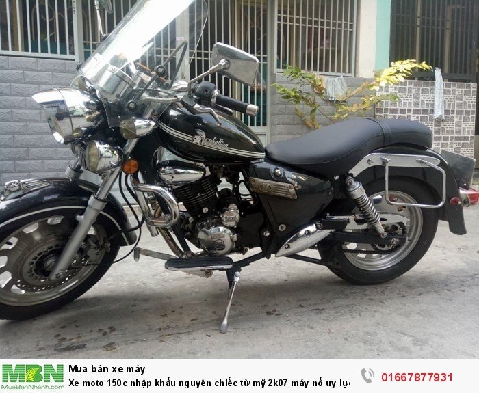 Xe moto 150c nhập khẩu nguyên chiếc từ mỹ 2k07 máy nổ uy lực bstp 5 số xe đẹp máy êm