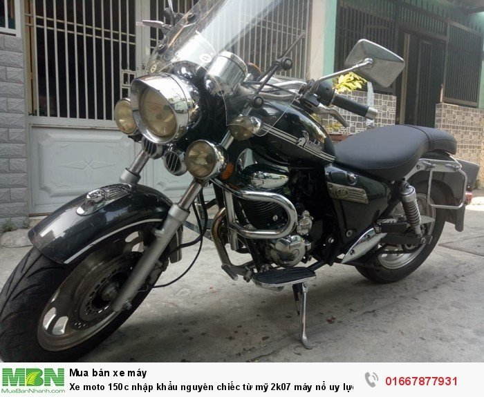 Xe moto 150c nhập khẩu nguyên chiếc từ mỹ 2k07 máy nổ uy lực bstp 5 số xe đẹp máy êm