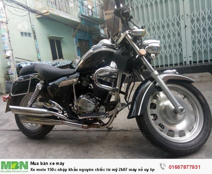 Xe moto 150c nhập khẩu nguyên chiếc từ mỹ 2k07 máy nổ uy lực bstp 5 số xe đẹp máy êm
