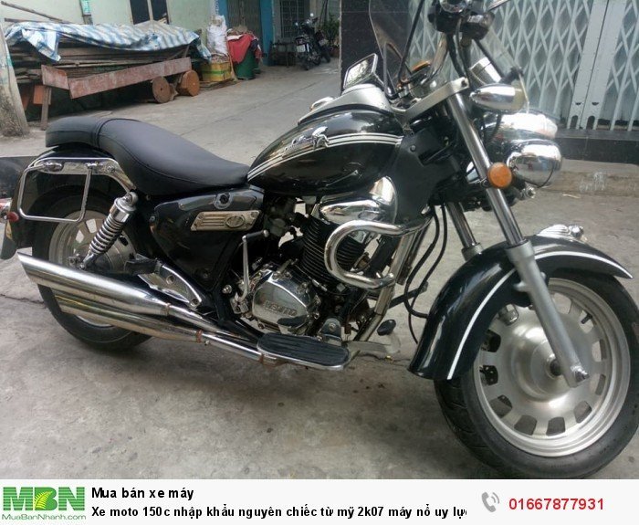 Xe moto 150c nhập khẩu nguyên chiếc từ mỹ 2k07 máy nổ uy lực bstp 5 số xe đẹp máy êm
