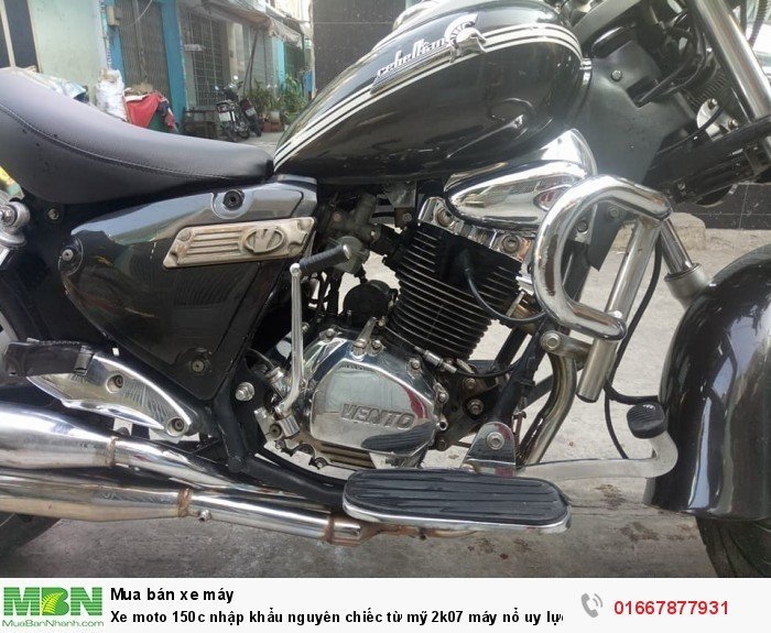 Xe moto 150c nhập khẩu nguyên chiếc từ mỹ 2k07 máy nổ uy lực bstp 5 số xe đẹp máy êm