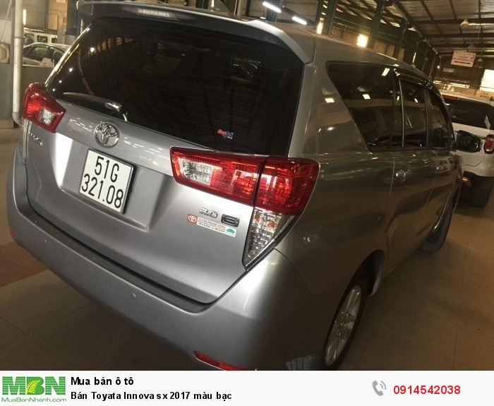Bán Toyata Innova sx 2017 màu bạc