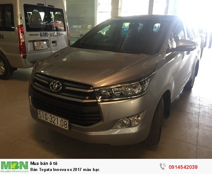 Bán Toyata Innova sx 2017 màu bạc