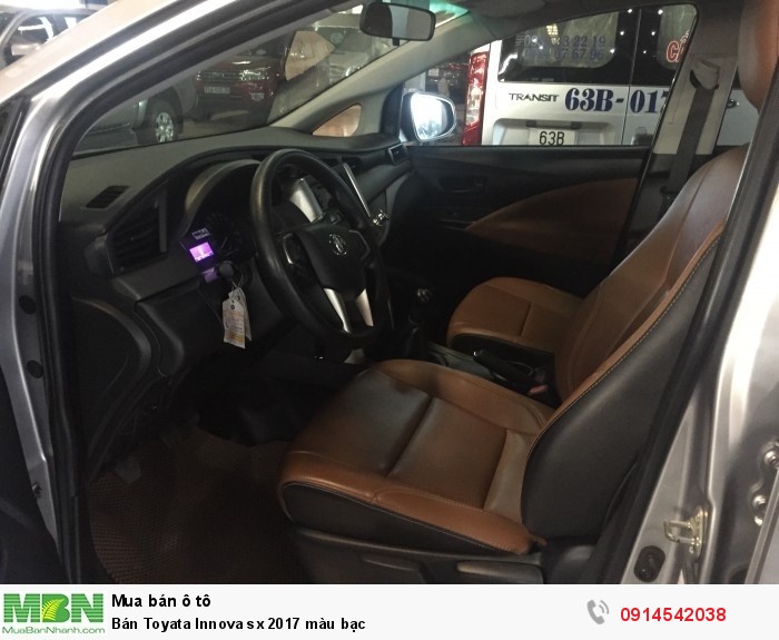 Bán Toyata Innova sx 2017 màu bạc
