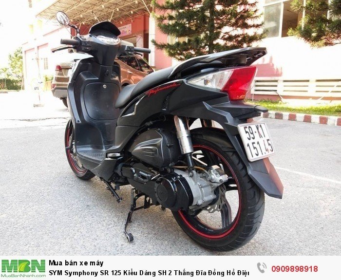 SYM Symphony SR 125 Kiểu Dáng SH 2 Thắng Đĩa Đồng Hồ Điện Tử Tuyệt Đẹp