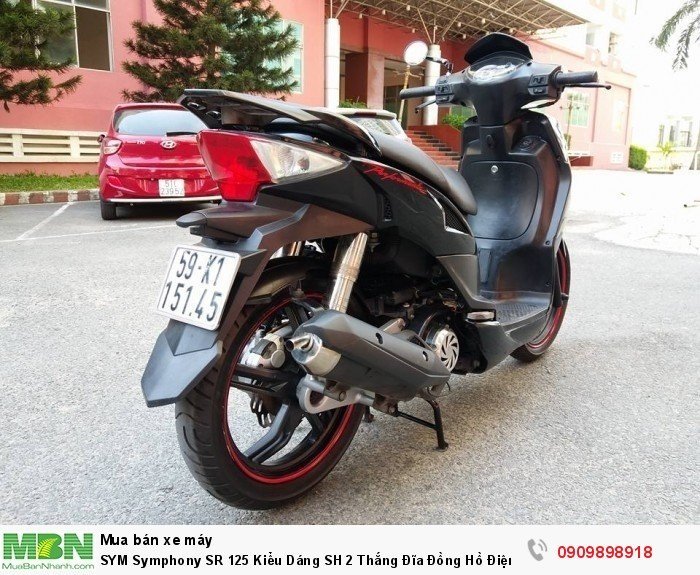 SYM Symphony SR 125 Kiểu Dáng SH 2 Thắng Đĩa Đồng Hồ Điện Tử Tuyệt Đẹp