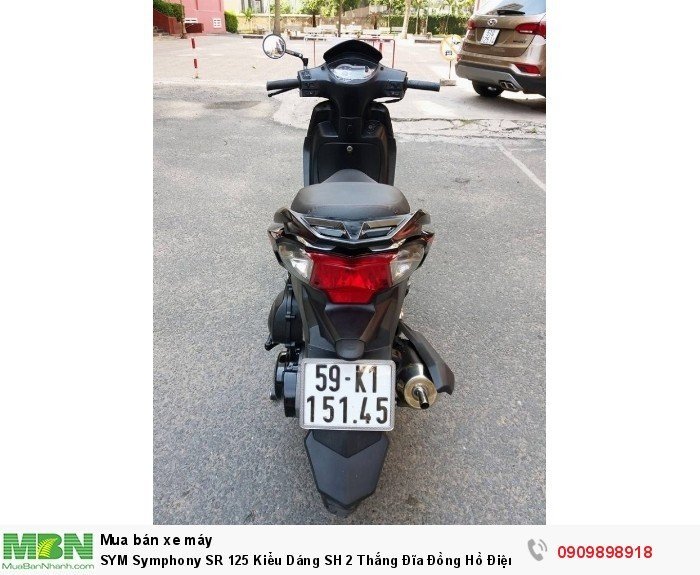 SYM Symphony SR 125 Kiểu Dáng SH 2 Thắng Đĩa Đồng Hồ Điện Tử Tuyệt Đẹp