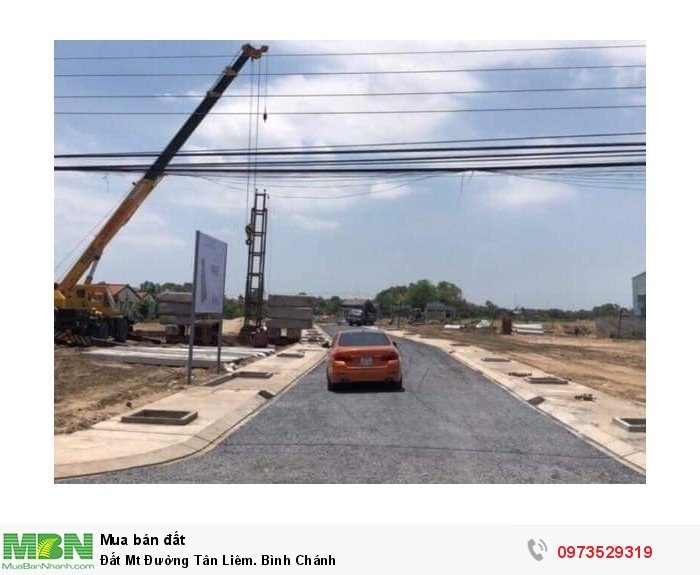 Đất Mt Đường Tân Liêm. Bình Chánh