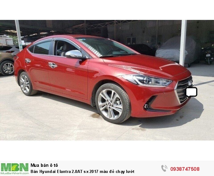 Bán Hyundai Elantra 2.0AT sx 2017 màu đỏ chạy lướt