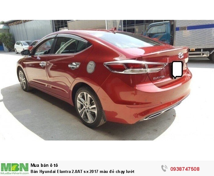 Bán Hyundai Elantra 2.0AT sx 2017 màu đỏ chạy lướt