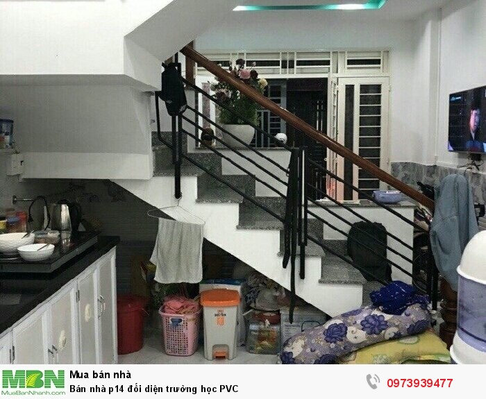 Bán nhà p14 đối diện trường học PVC