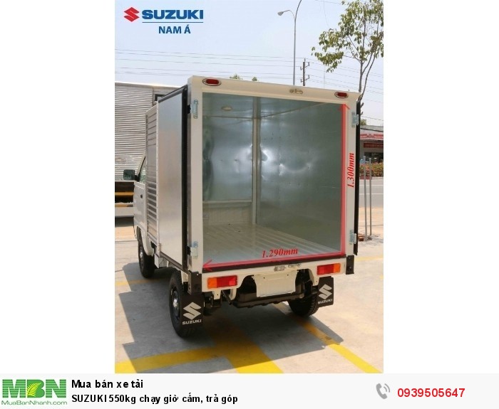 SUZUKI 550kg chạy giờ cấm, trả góp