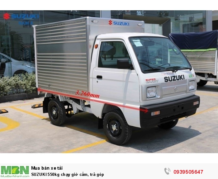 SUZUKI 550kg chạy giờ cấm, trả góp