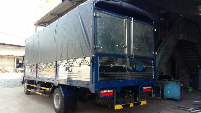Đại lý xe tải Faw 7.3 tấn, thùng mui bạt dài 6.2m, công nghệ Huyndai, hỗ trợ trả góp, 100% xe mới -